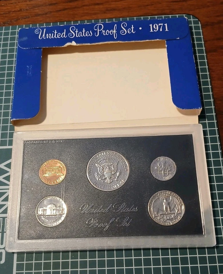 1971 Proof Set U.S. Mint Original Government Packaging - Image 4 of 4