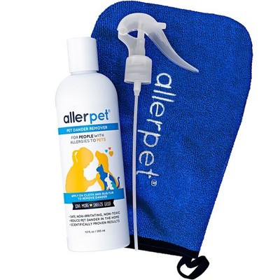 Allerpet Multi-Pet Dander Remover with FREE Application Mitt & Sprayer - Best Pe
