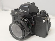 Canon F-1 SLR 35mm Film Camera with Canon Lens FD 28mm  Data Back FN
