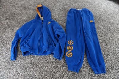 Nike Ball For All All Fleece Tracksuit Set Boys Medium Hoodie Joggers Icons 80s