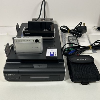 Sony Steady Shot DSC-T70 Digital Camera & DPP-FPHD1 Photo Printer - VGC Rare
