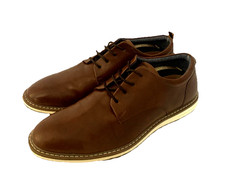 M&S Leather Loafers Tan Brown Laced Comfort - Men's - Wedge - UK 9 EU 43