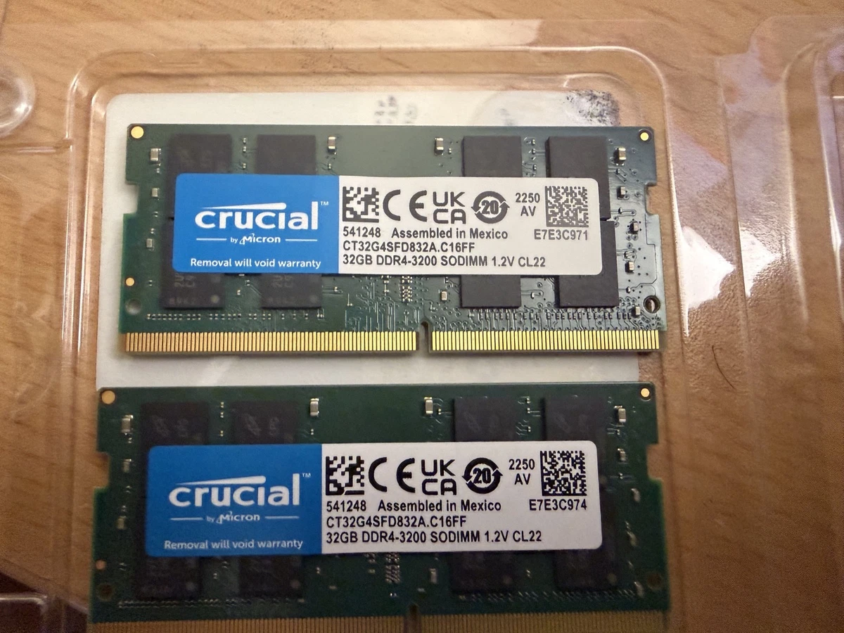 Crucial DDR4 SDRAM 64 GB Total Capacity Memory (RAM) for sale | eBay
