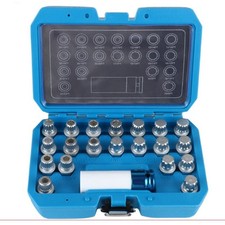 21pcs/Box New Wheel Lock Lug Nut Key Removal Kit Anti-Theft Screw Socket  $