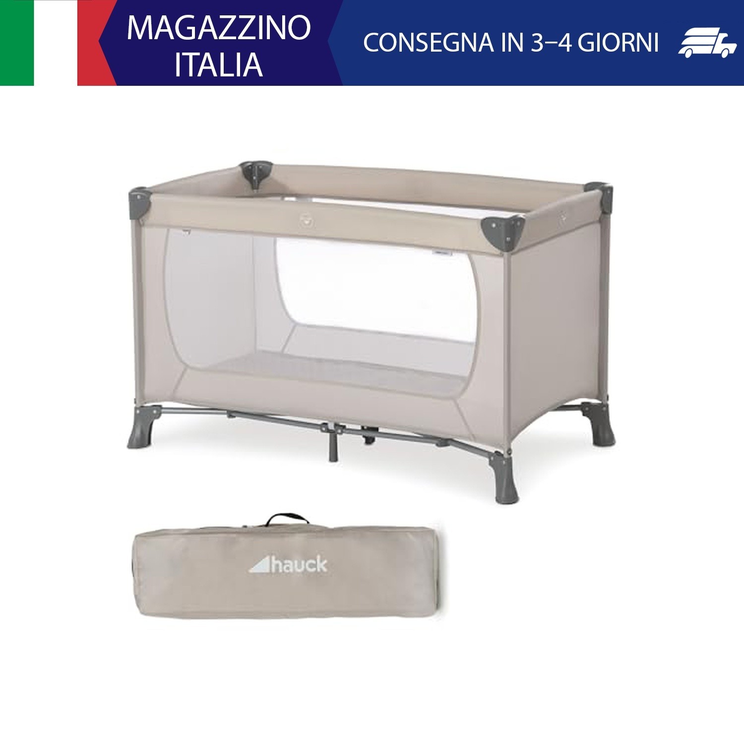 hauck Lettino da Viaggio Dream N Play - Culla Neonato Fino a 15kg - Letto Pieghe