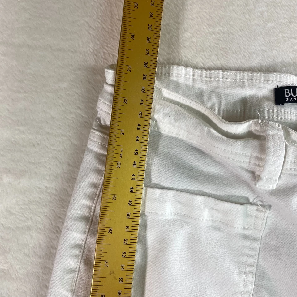 BUFFALO Brigette Women Crop Pants 14/34 Off White High Rise Soft Stretch Denim - Image 2 of 4