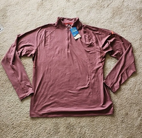 Brooks Running Men's 1/2 Zip Dash Pullover Top, Size XL Heather Raisin NEW