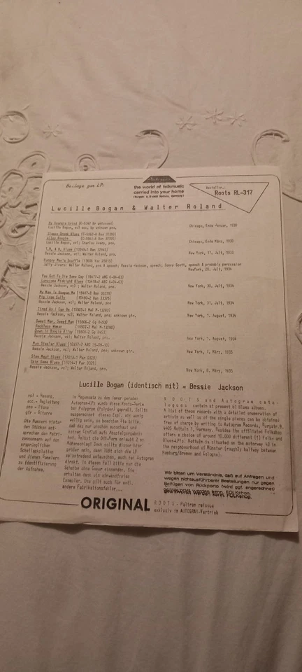 Lucille Bogan & Walter Roland - Alabama Blues (1930-1935) - Vinyl LP - Image 2 of 4