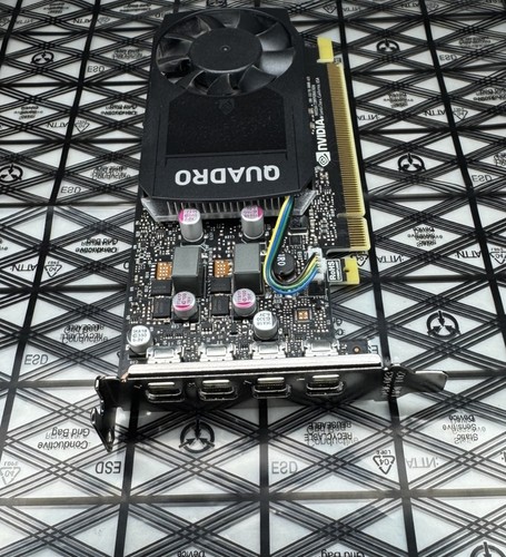 Tarjeta gráfica de escritorio Dell Nvidia Quadro P1000 4 GB GDDR5 GPU bajo perfil 0P0P1J - Imagen 2 de 5