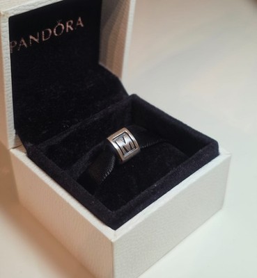 Original PANDORA Buchstabe M vintage, retired Charm NEU 790323M S926 ALE