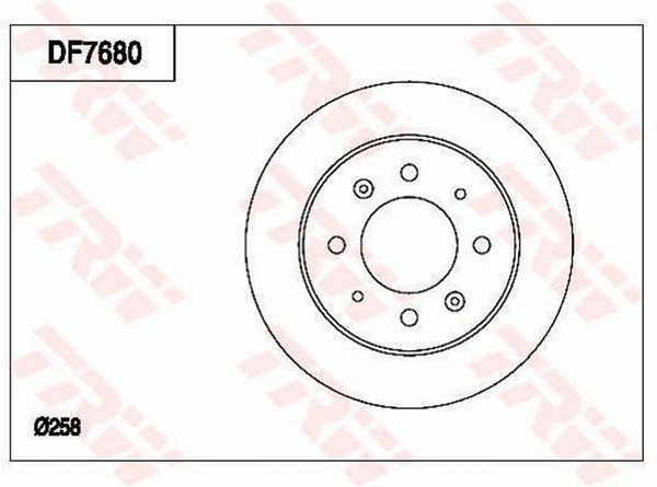 2X Bremsscheibe TRW DF7680 FüR Cerato LD KIA 1 Crdi-image
