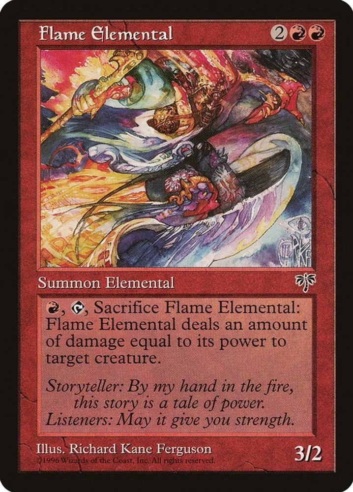 Flame Elemental - Mirage - 175 Uncommon Magic NM