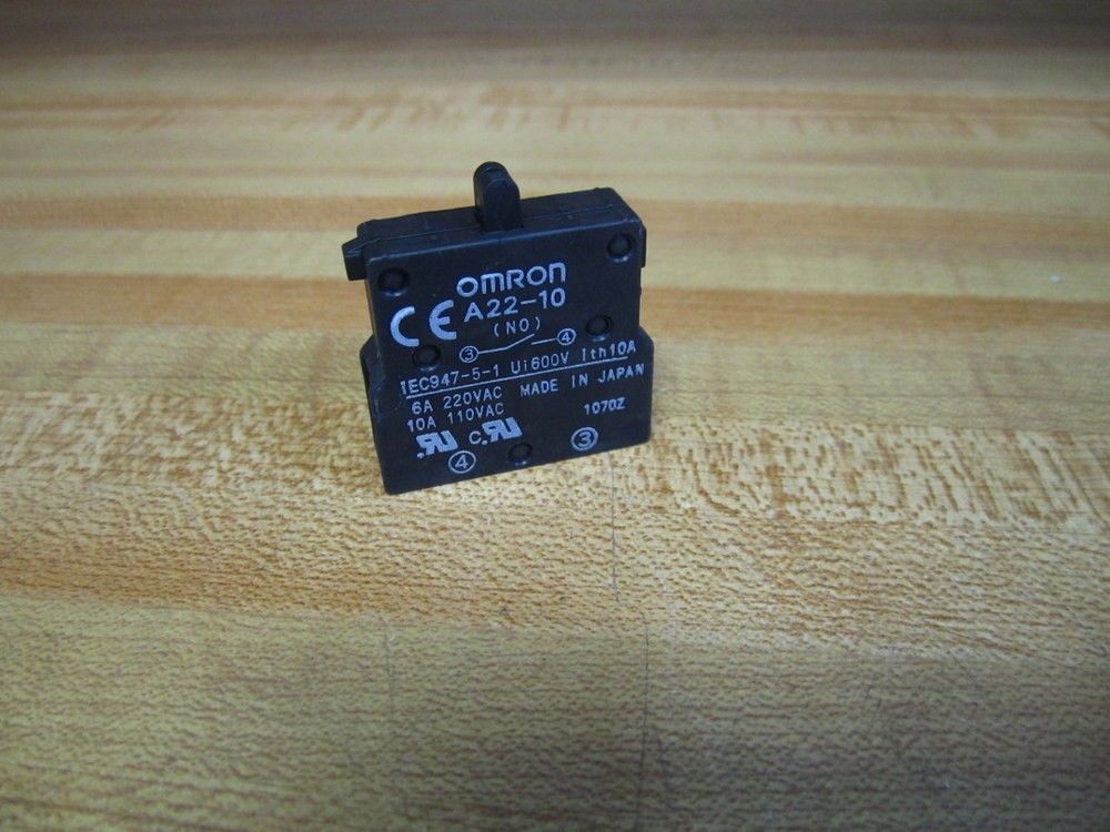 Omron A22-10 Aux.Contact A2210