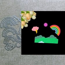 Rainbow Metal Cutting Dies Scrapbooking Embossing Stencils Paper Card Template