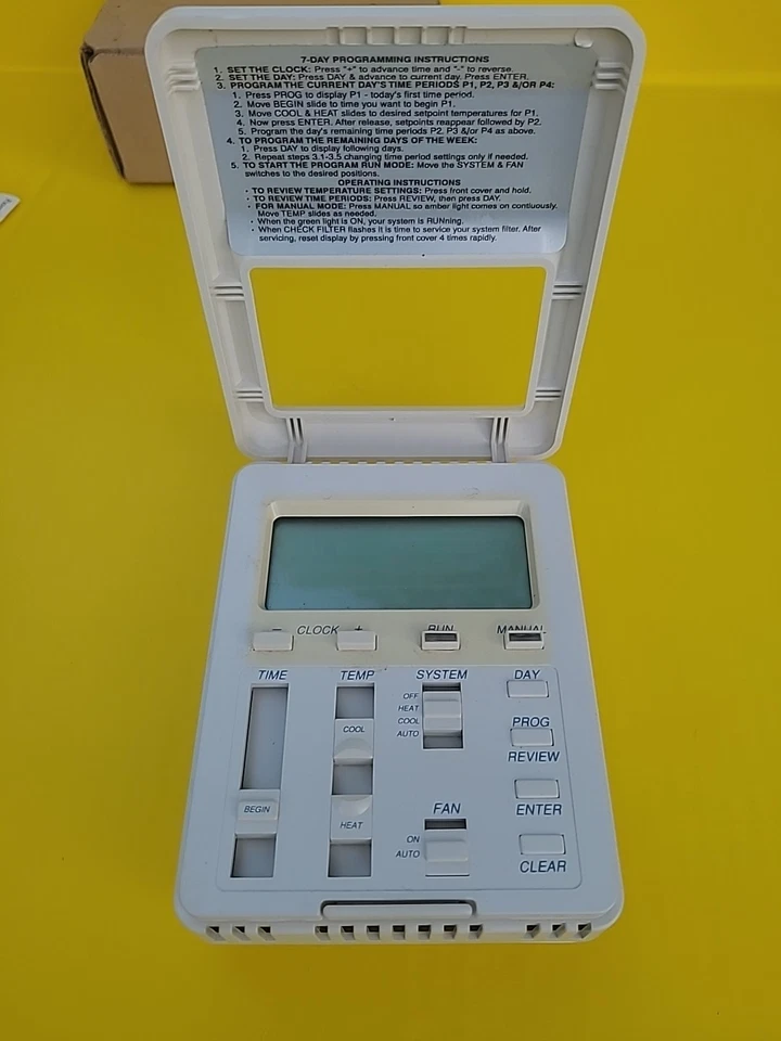 LENNOX Heatcraft Programmable Thermostat  Heat Pump Furnace Innovator L211407cc - Image 2 of 4