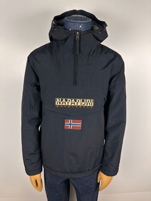 Napapijri Rainforest Anorak Men's Jacket Black Regular Fit Size M