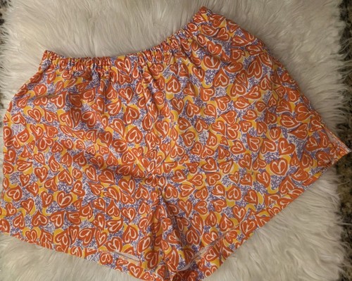 Liza By Lilly Pulitzer Size 9/10 Orange Heart Purple Lilly Print Vintage 60s - Picture 2 of 7