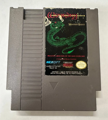 Wizardry: Proving Grounds of the Mad Overlord (Nintendo, NES) TESTED & WORKS