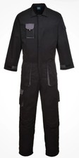 Image of Portwest TX15 Men's Texo Contrast Coveralls Durable Cotton Protective Work Large
