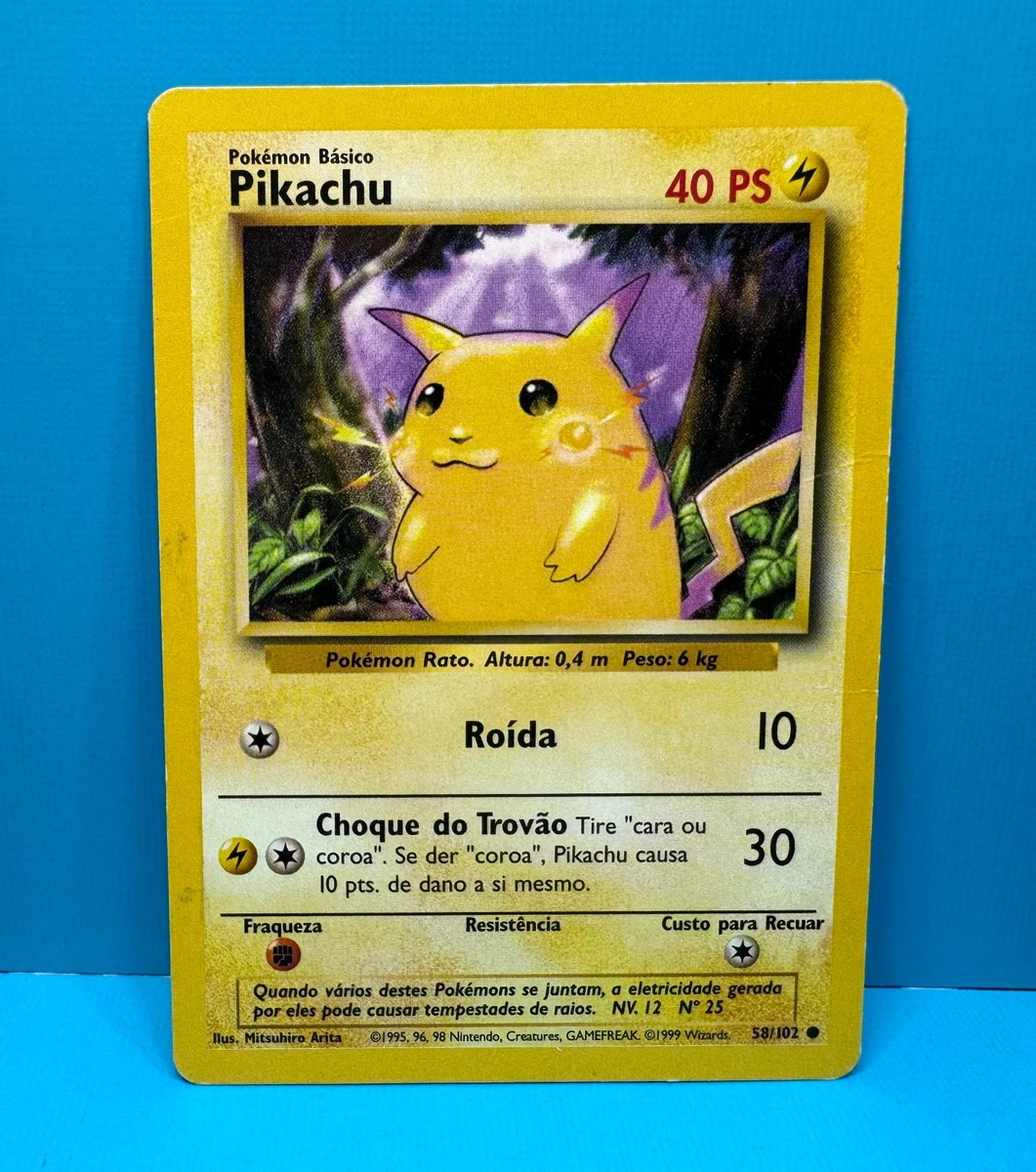Pokémon TCG Base Set Pikachu Individual Collectible Card Game