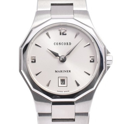 Concord Mariner 14E31840 Date Silver Dial Quartz Ladies Watch R#146569