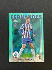 Martim Fernandes 2024-25 Topps Chrome UEFA Aqua Lava Refractor /199 #187