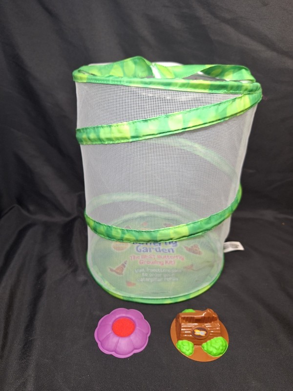 Insect Lore Butterfly Garden Growing 12" Collapsable Mesh Terrarium Kids Science