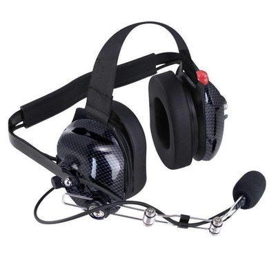 Rugged Radios Fits H42 Behind The Head (BTH) Headset For 2-Way Radios Carbon