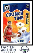 A'ja Wilson Crunch Time 2025 Donruss WNBA #12 Las Vegas Aces Basketball Card