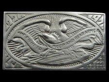 SA03127 VINTAGE 1976 THE RIGHT TO KEEP BEAR ARMS SECOND AMENDMENT BUCKLE