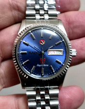 Vintage Rado Purple Horse Fluted Blue Dial Original 2878 ETA