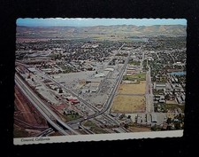Aerial View Concord California Vintage Deckle Edge Postcard 4x6 Not Posted