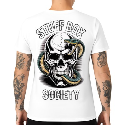 Stuff Box Shirt Society Venom Damen weiß S-3XL Slim Fit Urban Streetwear TShirt