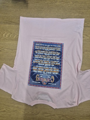Glastonbury Music Festival 2024 XL Pink T-Shirt Rare + Back Print - Picture 4 of 6