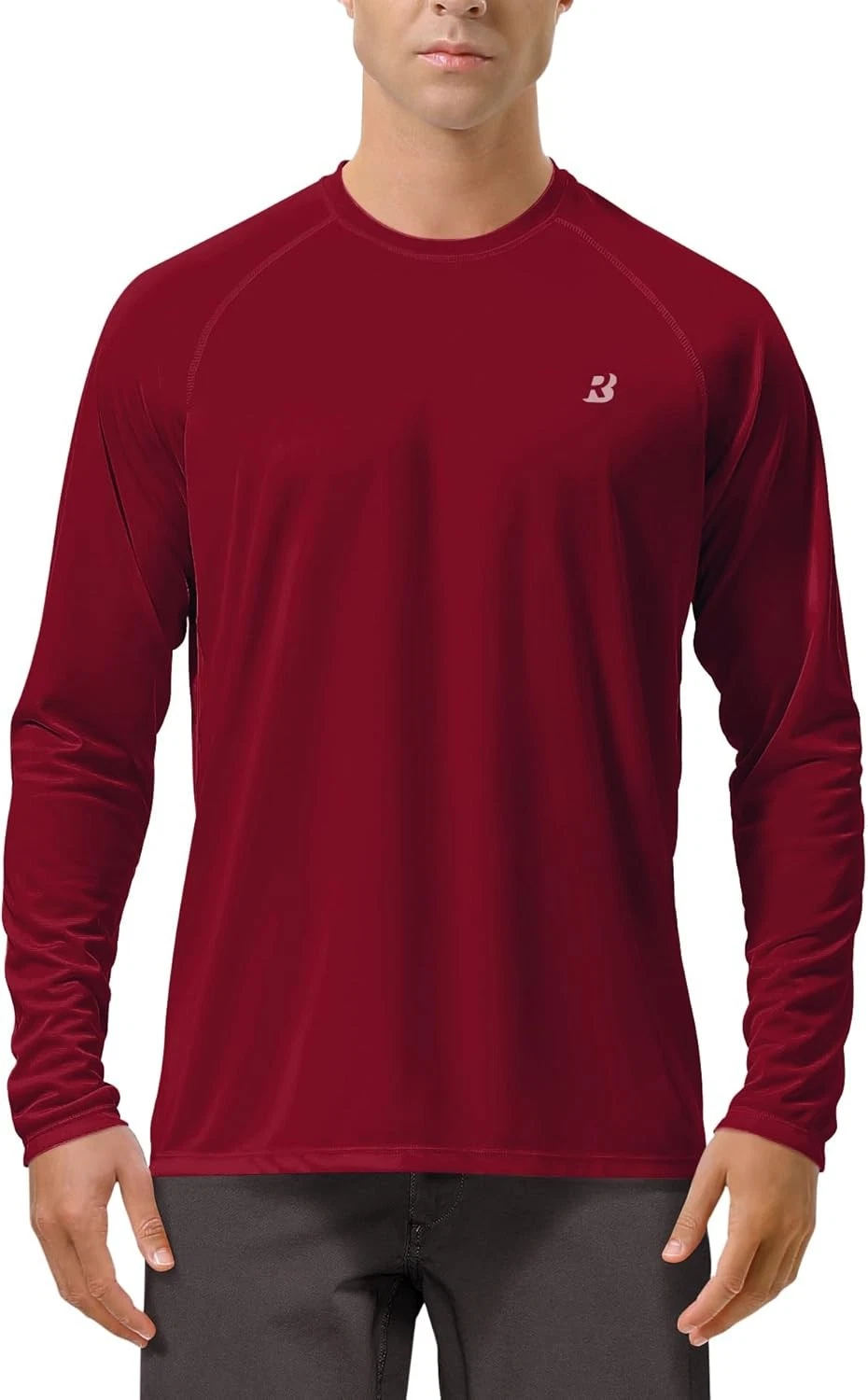 Mens UPF 50+ UV Sun Protection Shirts Outdoor Long Sleeve SPF