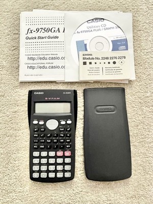 Casio Wissenschaftlicher Taschenrechner FX-83 MS mit Deckel, CD & Anleitung