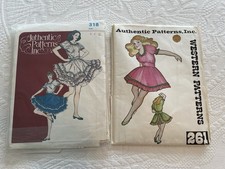 2 Vintage Authentic Patterns Square Dance Dresses  261  318 Used Size 10