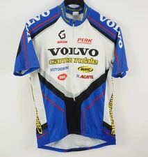 Vintage Cannondale Peak Performance Volvo Mavic SRAM Cycling Jersey Mens XL Blue