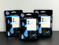 3 HP 11 Cyan Ink Cartridge C4836A Exp. 01/2013 -- New in box