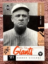 2001 Upper Deck Legends of New York John McGraw #56 New York Giants