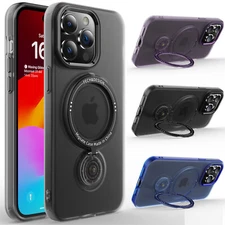 For Apple iPhone 15 Pro/Pro Max Case 360° Mag Safe Magnetic Rotating Stand Cover