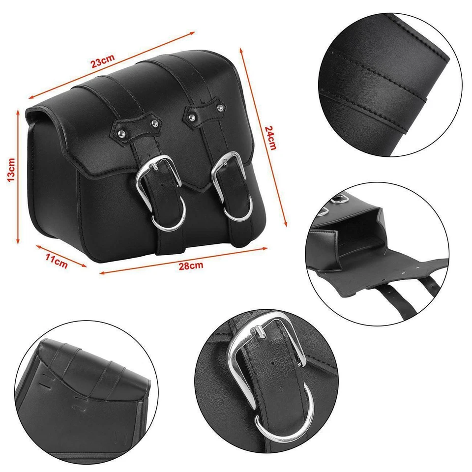 Alforjes de motocicleta para Harley Sportster XL 883 1200 bolsas de selim laterais - Imagem 3 de 4