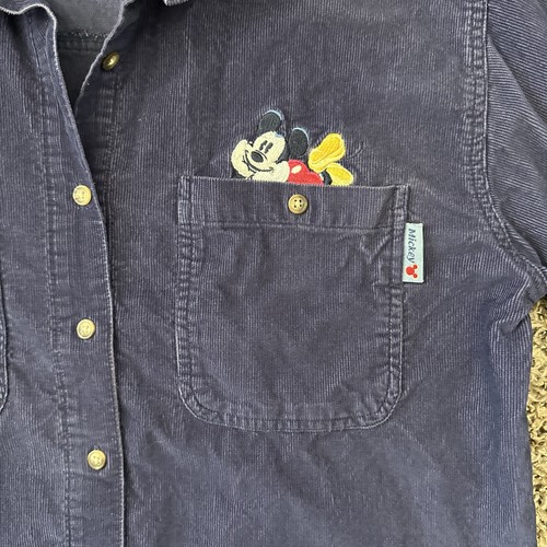 Mickey Minne Mouse Shirt Small Mens Disney Unlimited VTG Button-Down Long-Sleeve - Picture 5 of 14