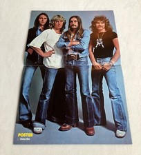 STATUS QUO 1977 Swedish Poster Music Magazine Vintage Rare 1970s