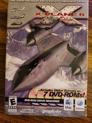 Dvd-rom x-plane 8 de luxe (740569000423)