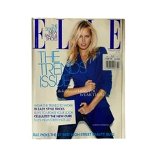 Elle UK Magazine February 2008 Karolina Kurkova Cover No Label VG