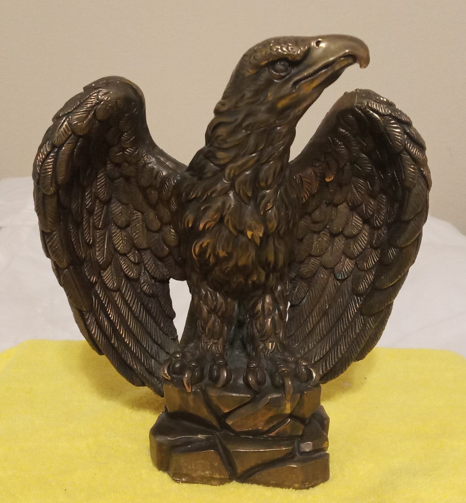 Vintage A. Gianneti Eagle Statue 9x8x4 Made in Italy