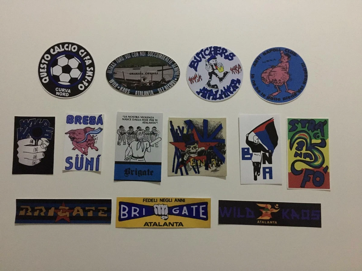ATALANTA 13 ADESIVI ULTRAS PEGATINA AUFKLEBER STICKER BRIGATE