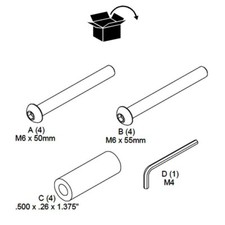 Chief FHB3034 Hardware Kits Lot of 3