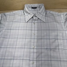 Enro 16.5 Big  Tall Cotton Polyester Blend Spread Collar Dress Shirt Striped